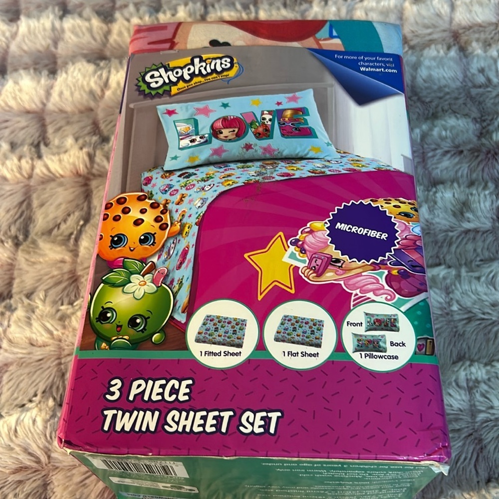 SHOPKINS Twin Sheets set